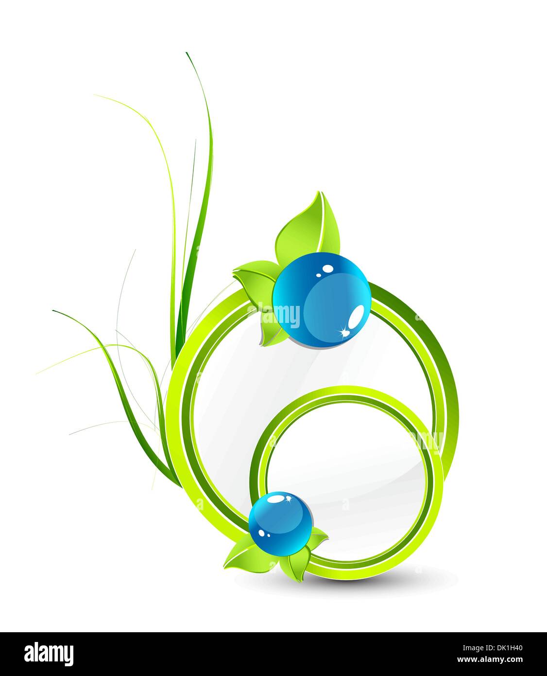 Abstract green nature eco concept Stock Vector Image & Art - Alamy