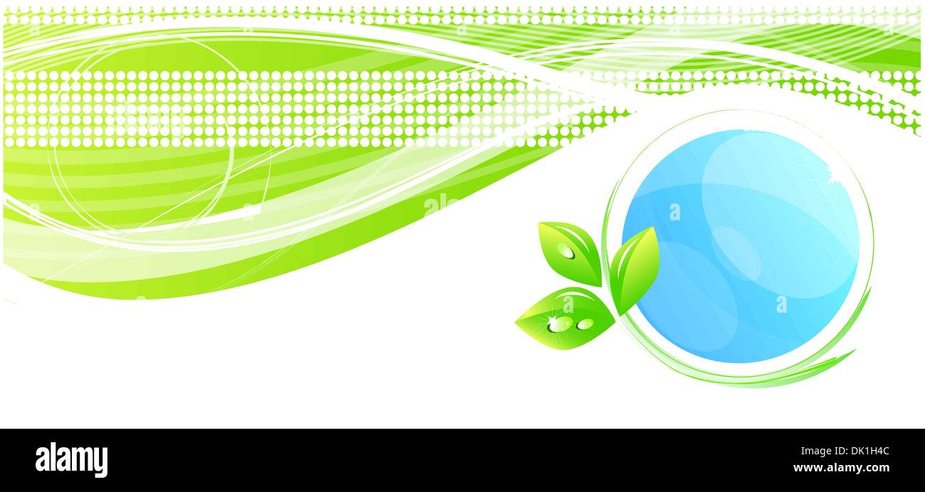 Abstract green nature eco concept Stock Vector Image & Art - Alamy