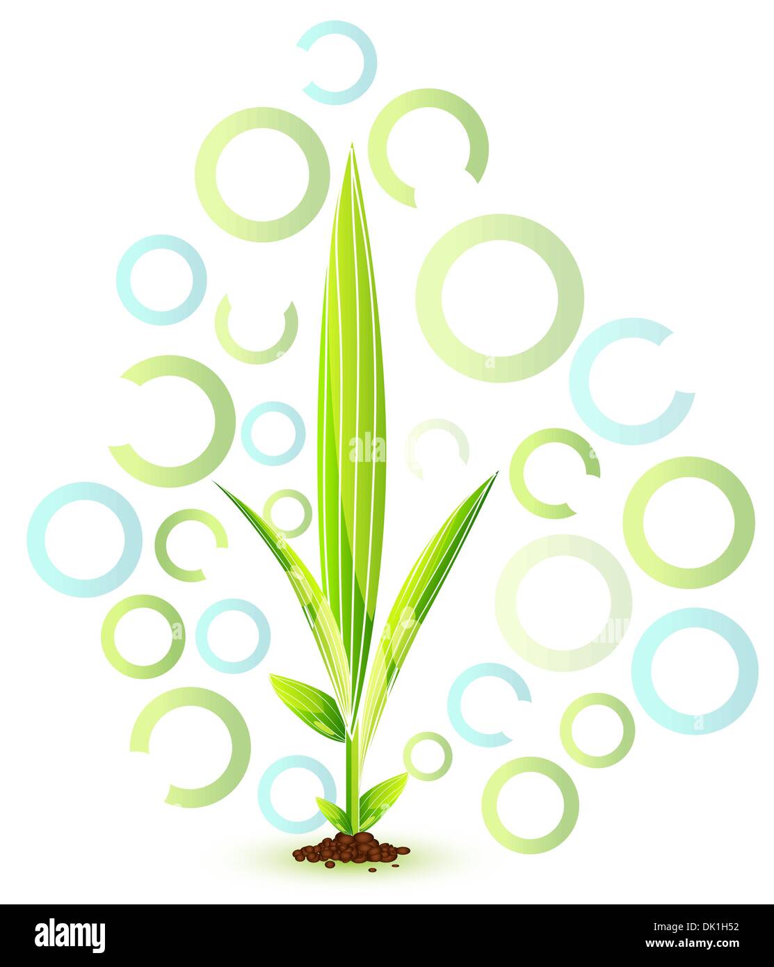 Abstract green nature eco concept Stock Vector Image & Art - Alamy