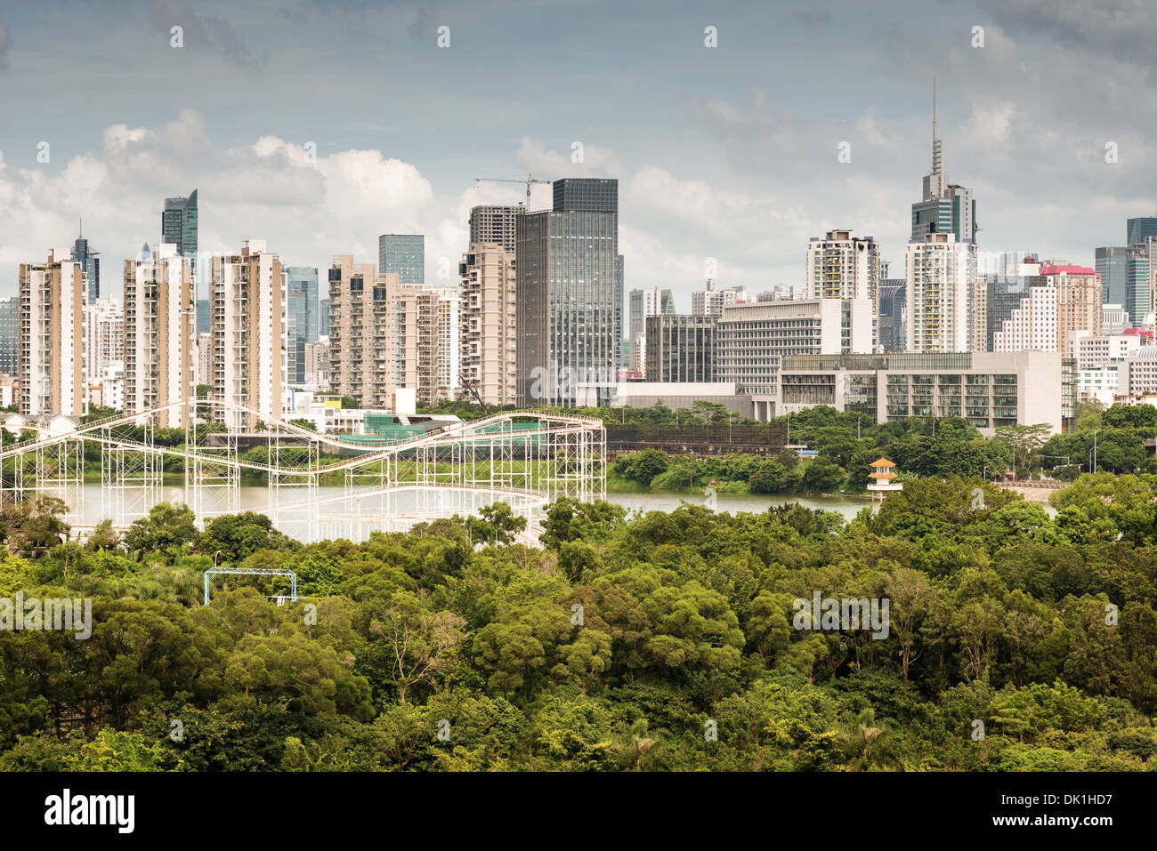 Aerial view of chinese city,shenzhen Stock Photo - Alamy