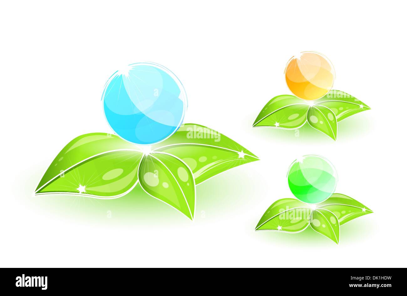 Abstract green nature eco concept Stock Vector Image & Art - Alamy