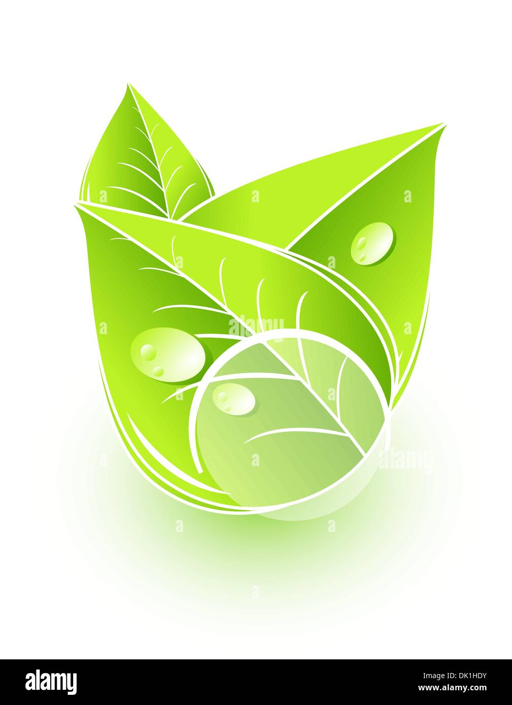 Abstract green nature eco concept Stock Vector Image & Art - Alamy