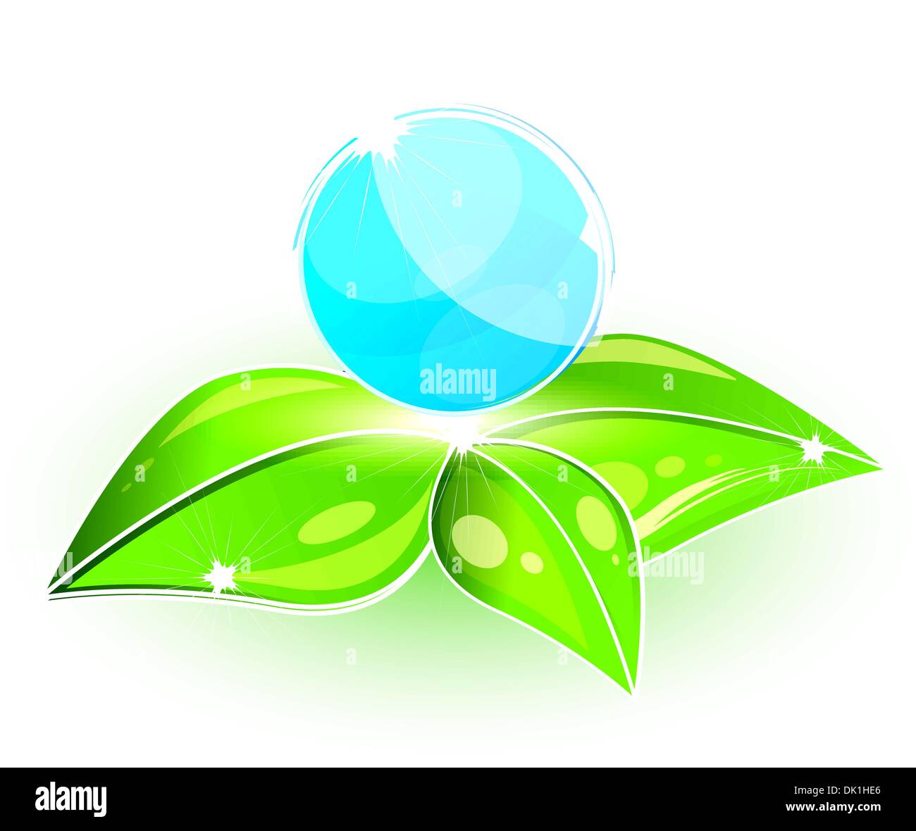 Abstract green nature eco concept Stock Vector Image & Art - Alamy