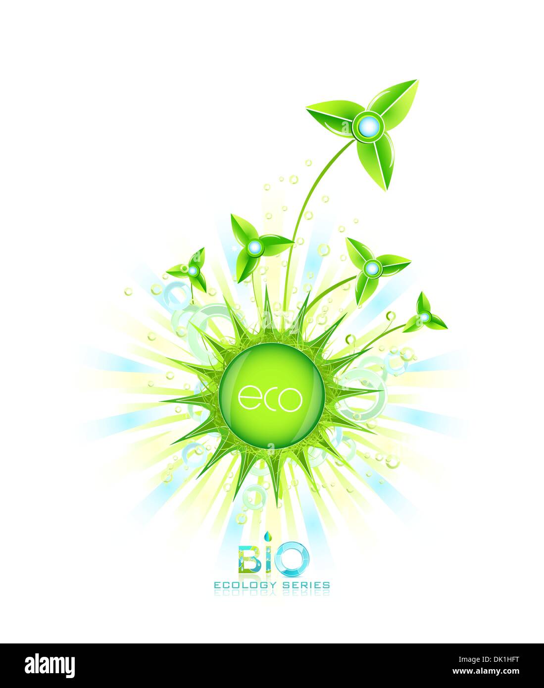 Abstract green nature eco concept Stock Vector Image & Art - Alamy
