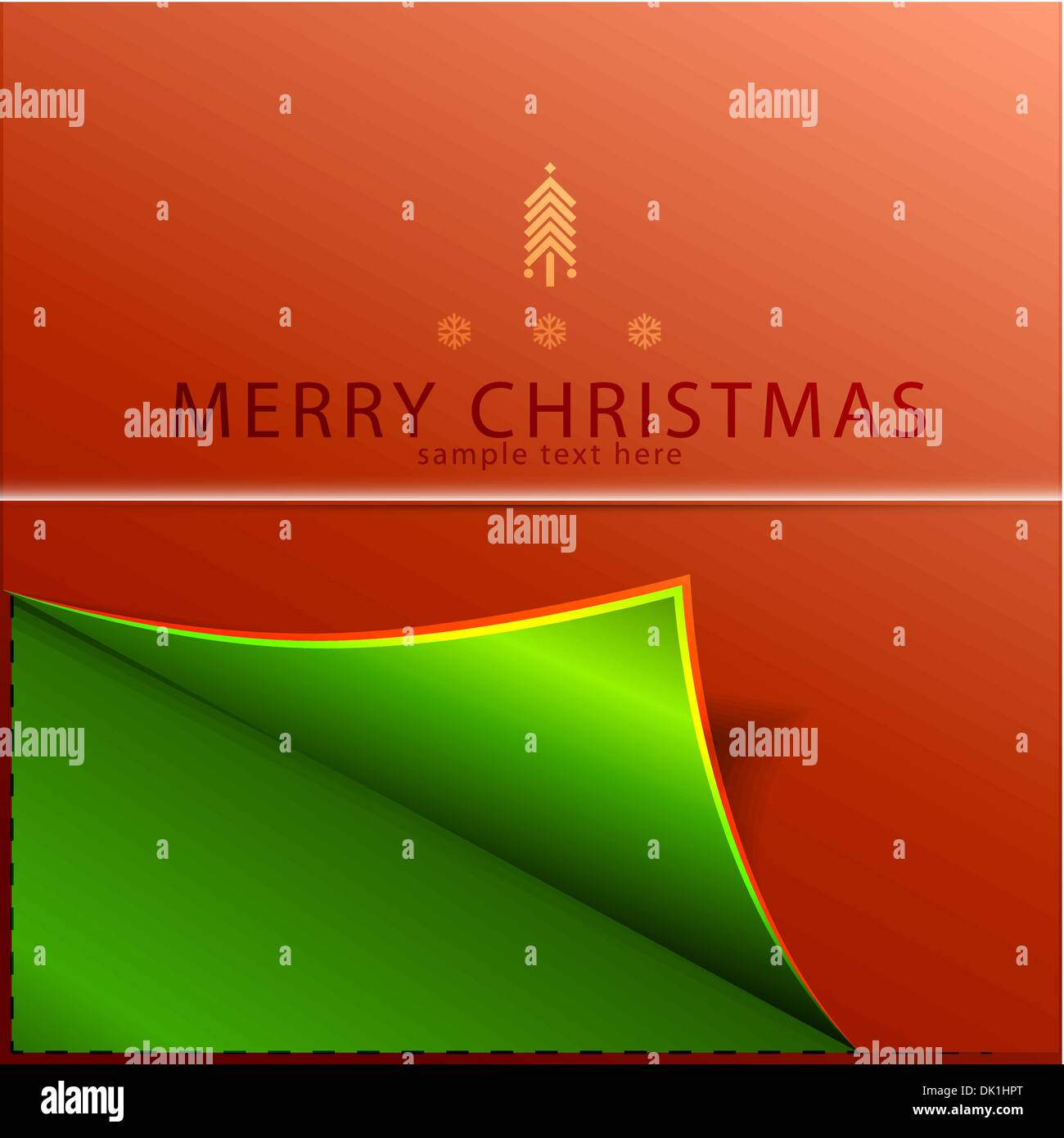 Royal Christmas card background with curled corner Stock Vector Image