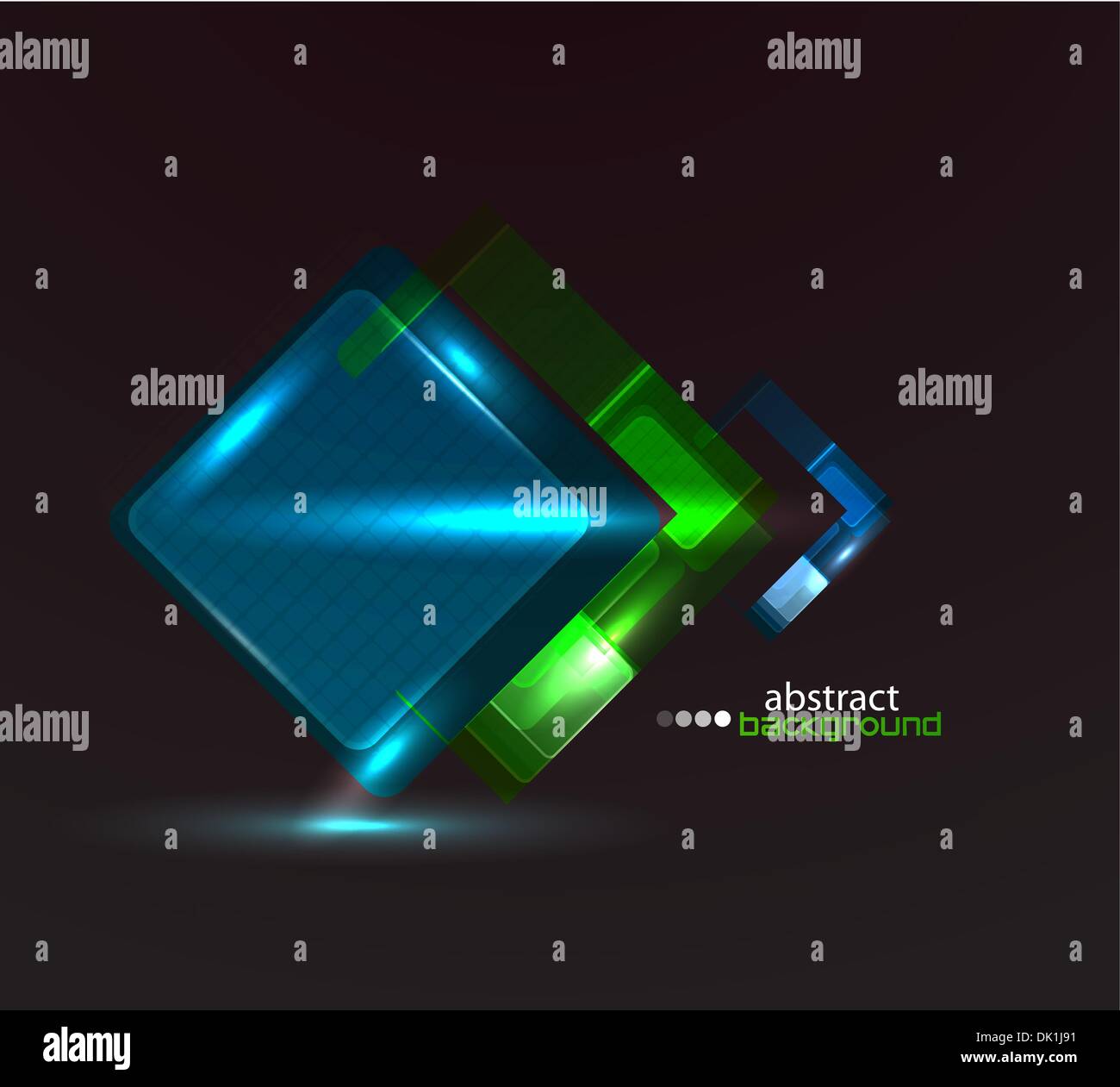 Vector technology abstract background made of glass blocks Stock Vector ...