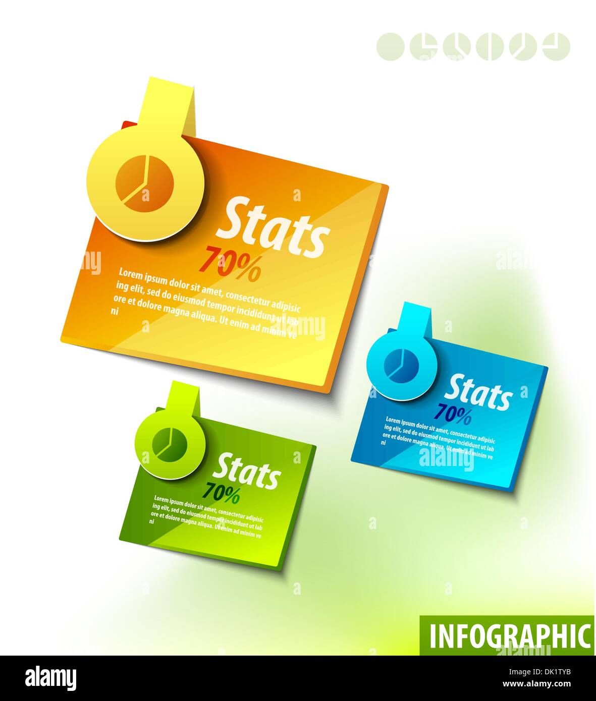 Set of infographics color vector labels Stock Vector Image & Art - Alamy