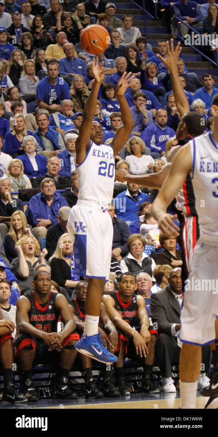 Jan. 29, 2011 Lexington, KY UK''s Doron Lamb hit this ''three'' in
