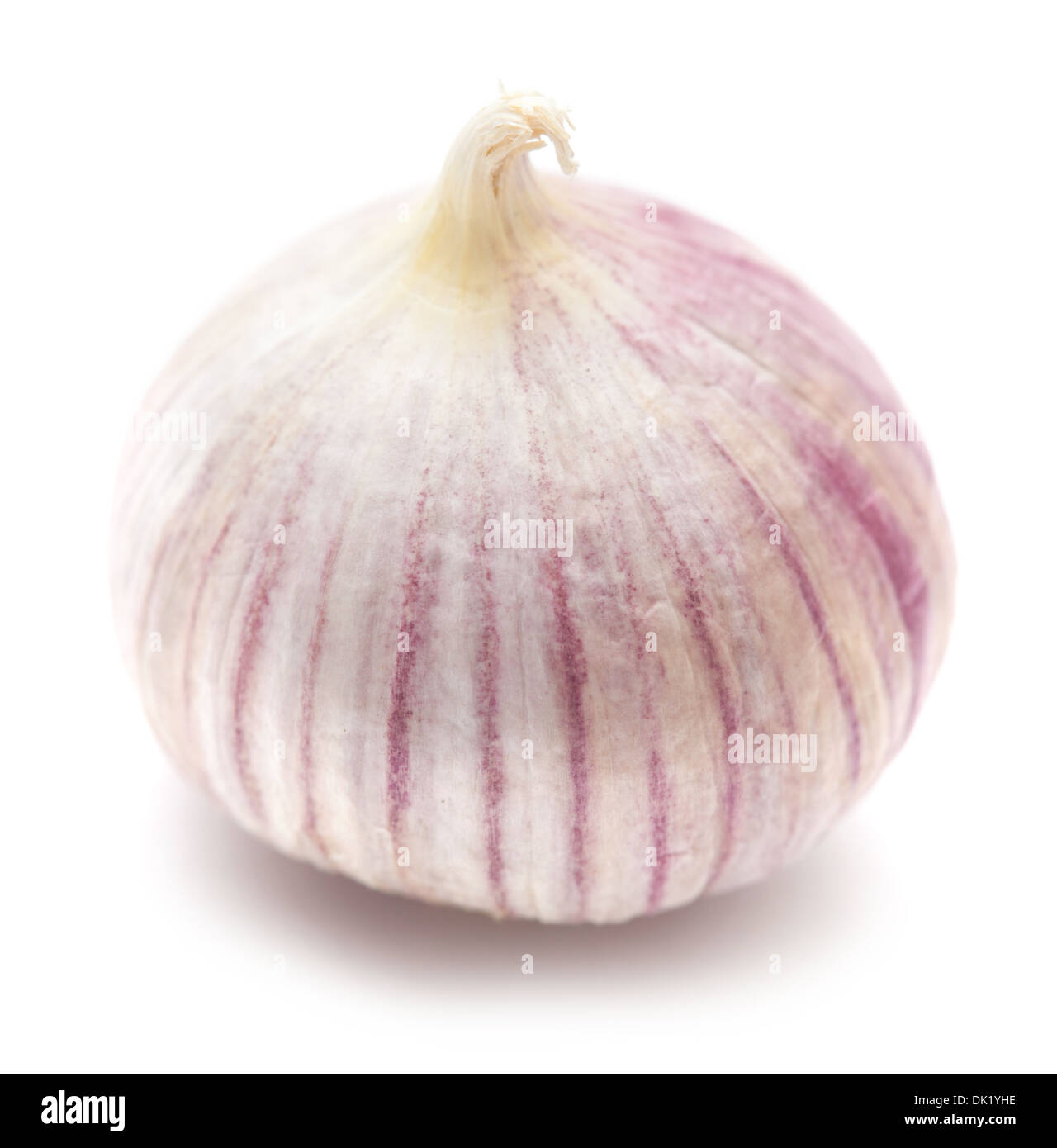 Single clove garlic isolated on white background Stock Photo - Alamy