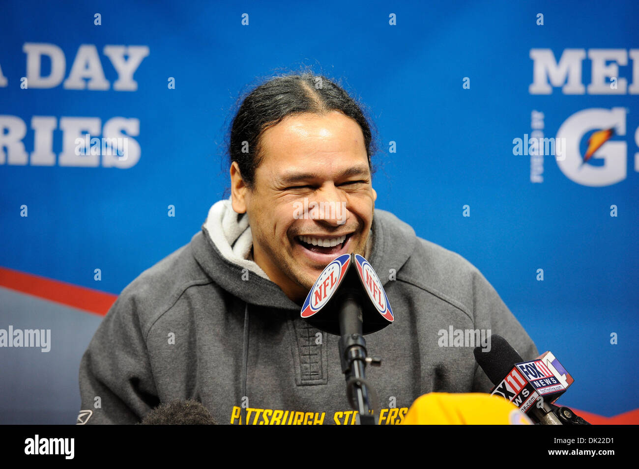 Pittsburgh Steelers Safety Troy Polamalu Stock Photos Pittsburgh