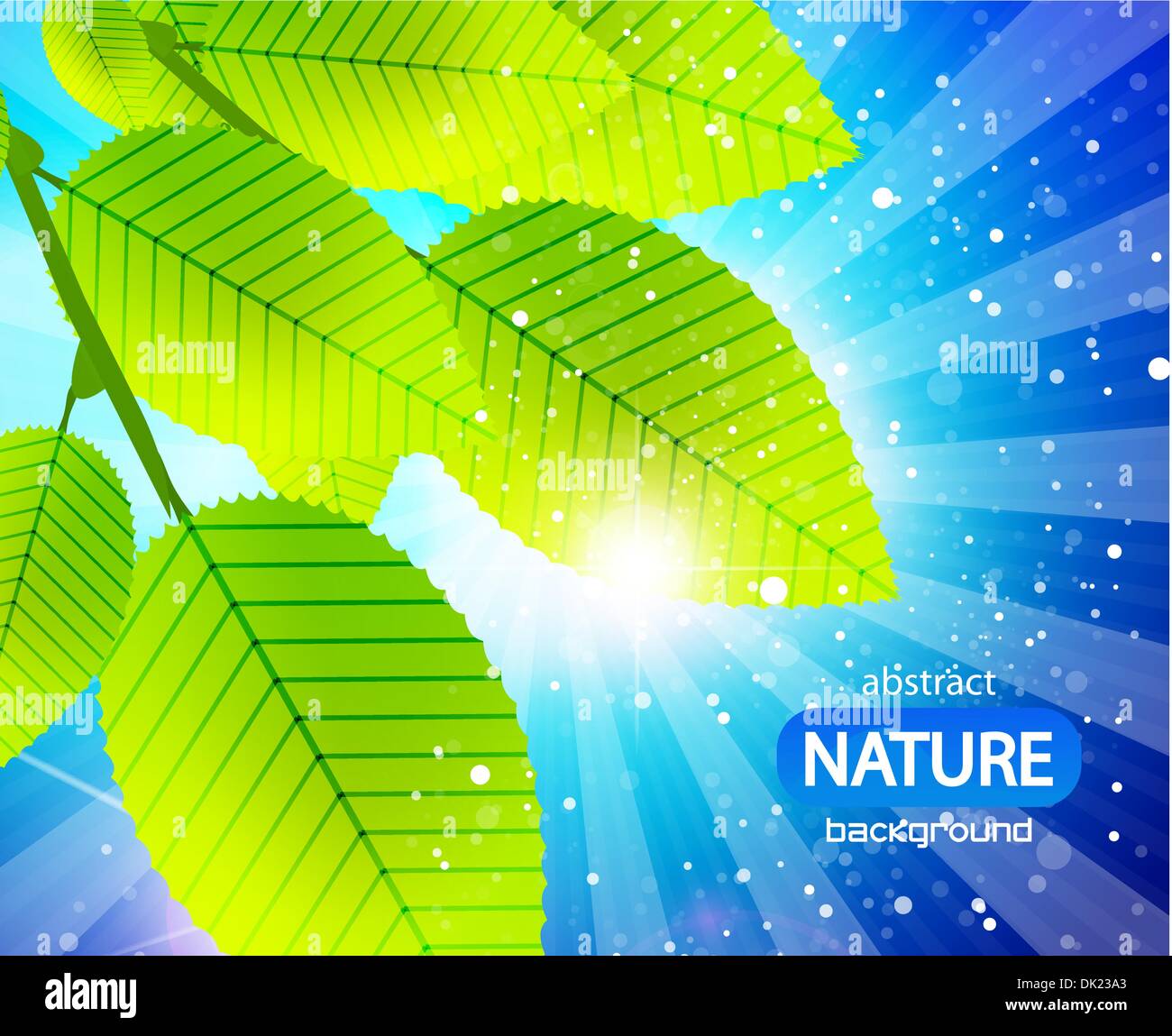 Nature background with green leaves Stock Vector Image & Art - Alamy