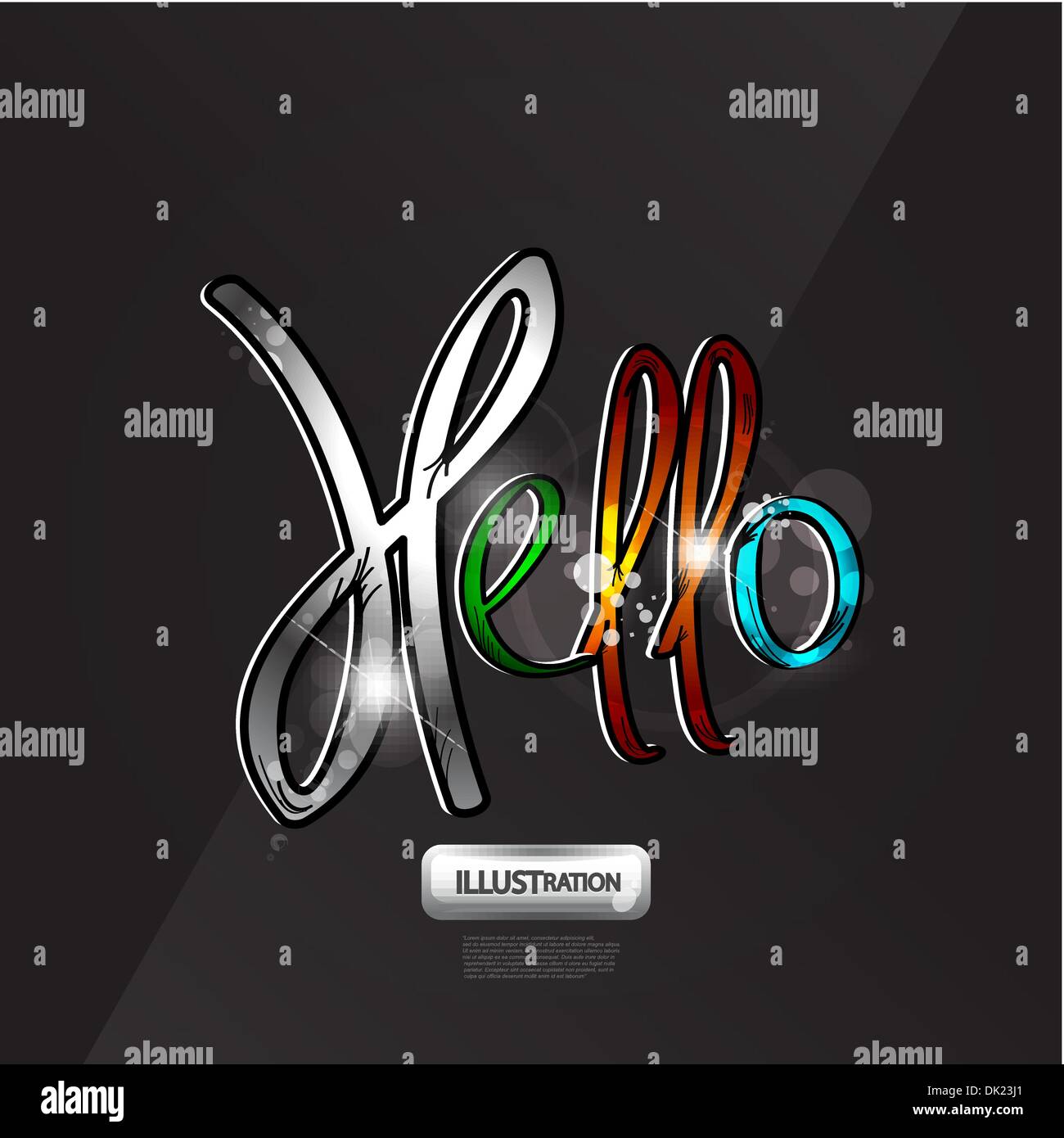 Typography background vector. Hello word Stock Vector Image & Art - Alamy