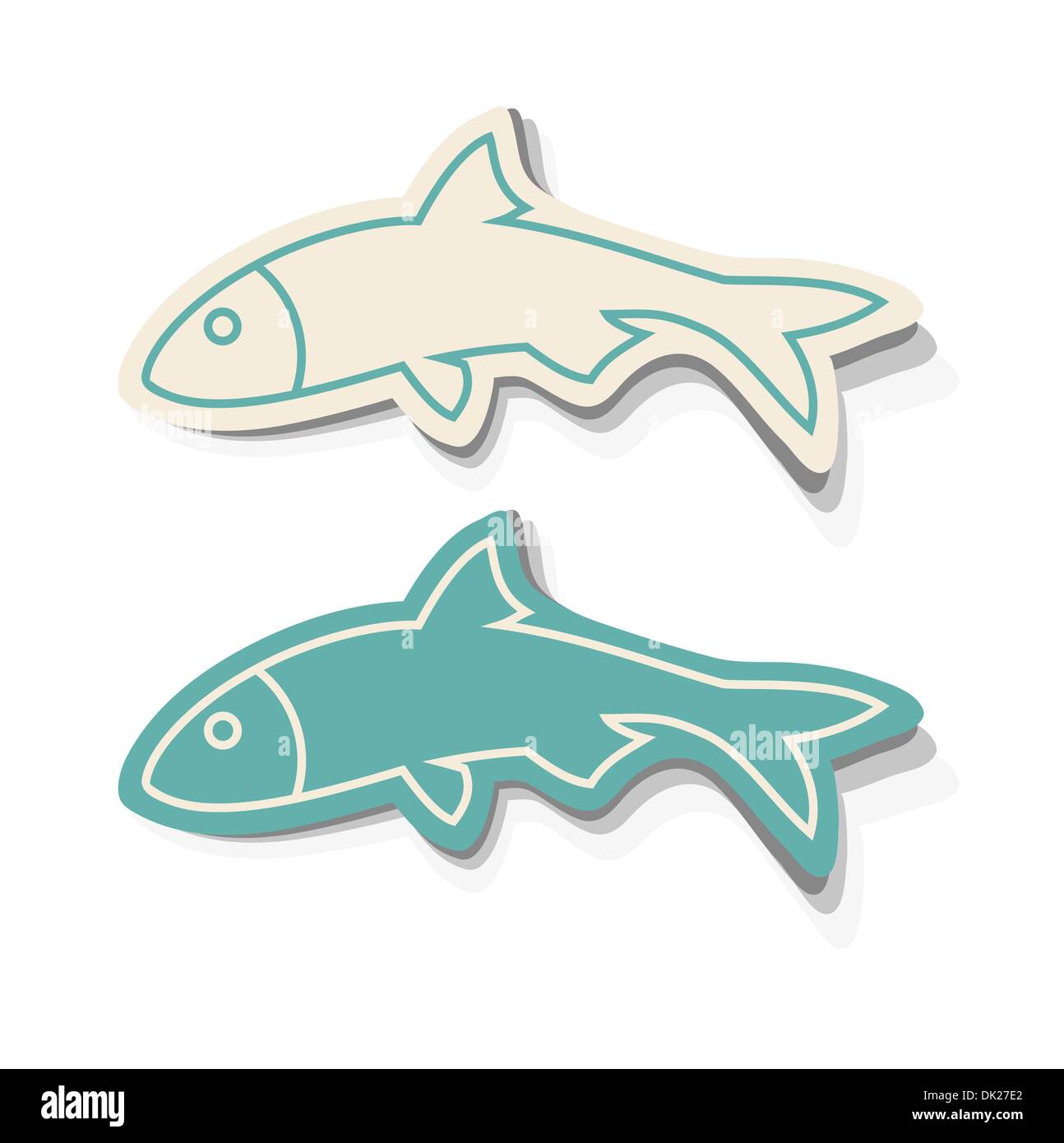 Fish Icons Stock Vector