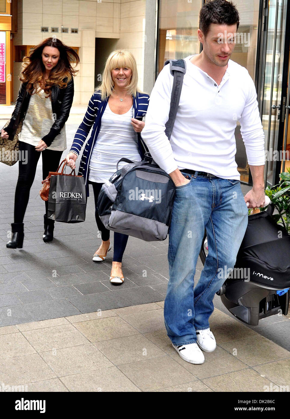 Hugh Hanley Michelle Heaton and her mother are seen after leaving a hair  salon in Sandyford Dublin Ireland - 07.04.12 Stock Photo - Alamy