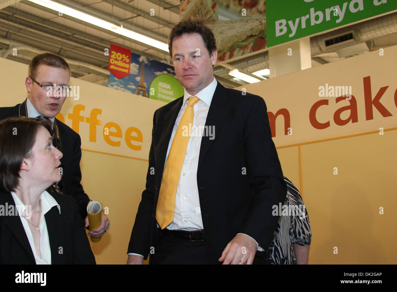 Nick clegg visits asda store in llandudno hires stock photography and images Alamy