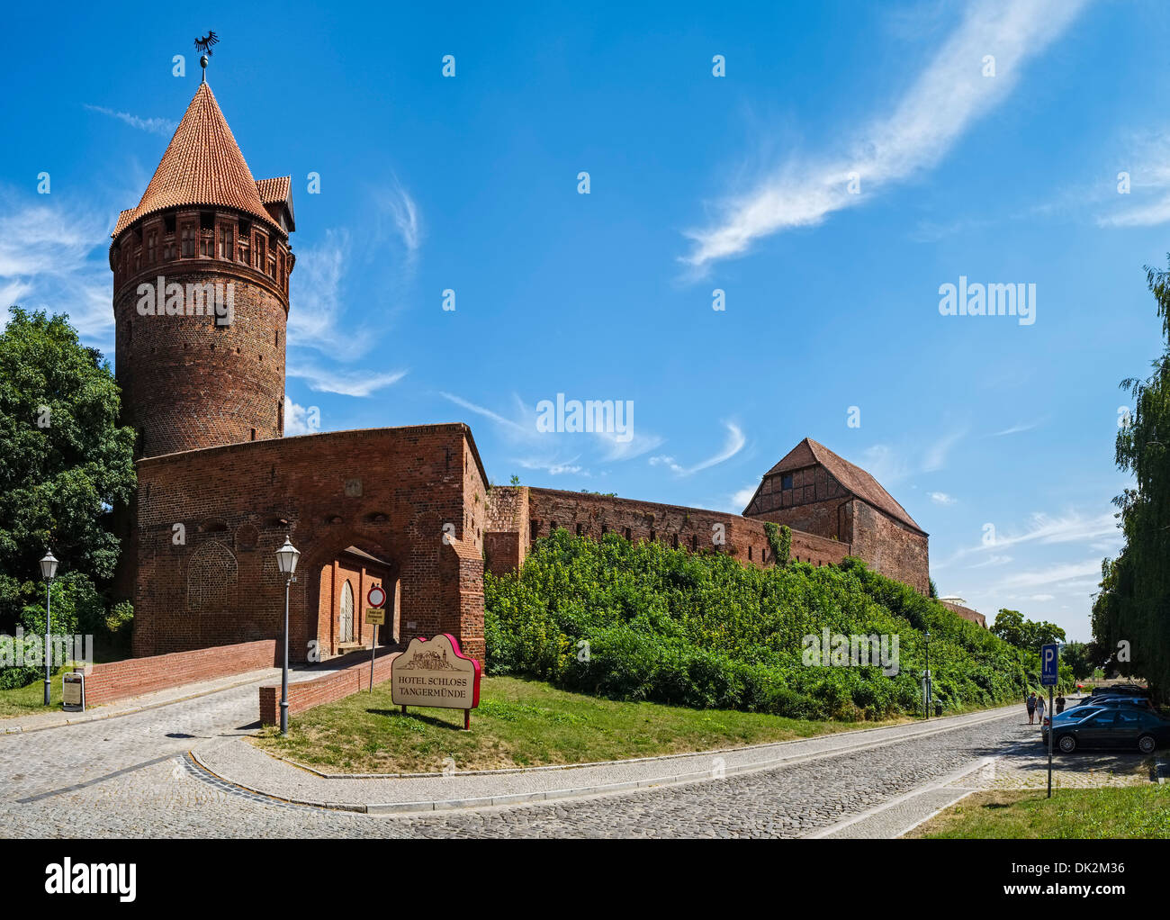 Prison Tower, Castle Tangermuende, Saxony-Anhalt, Germany Stock Photo