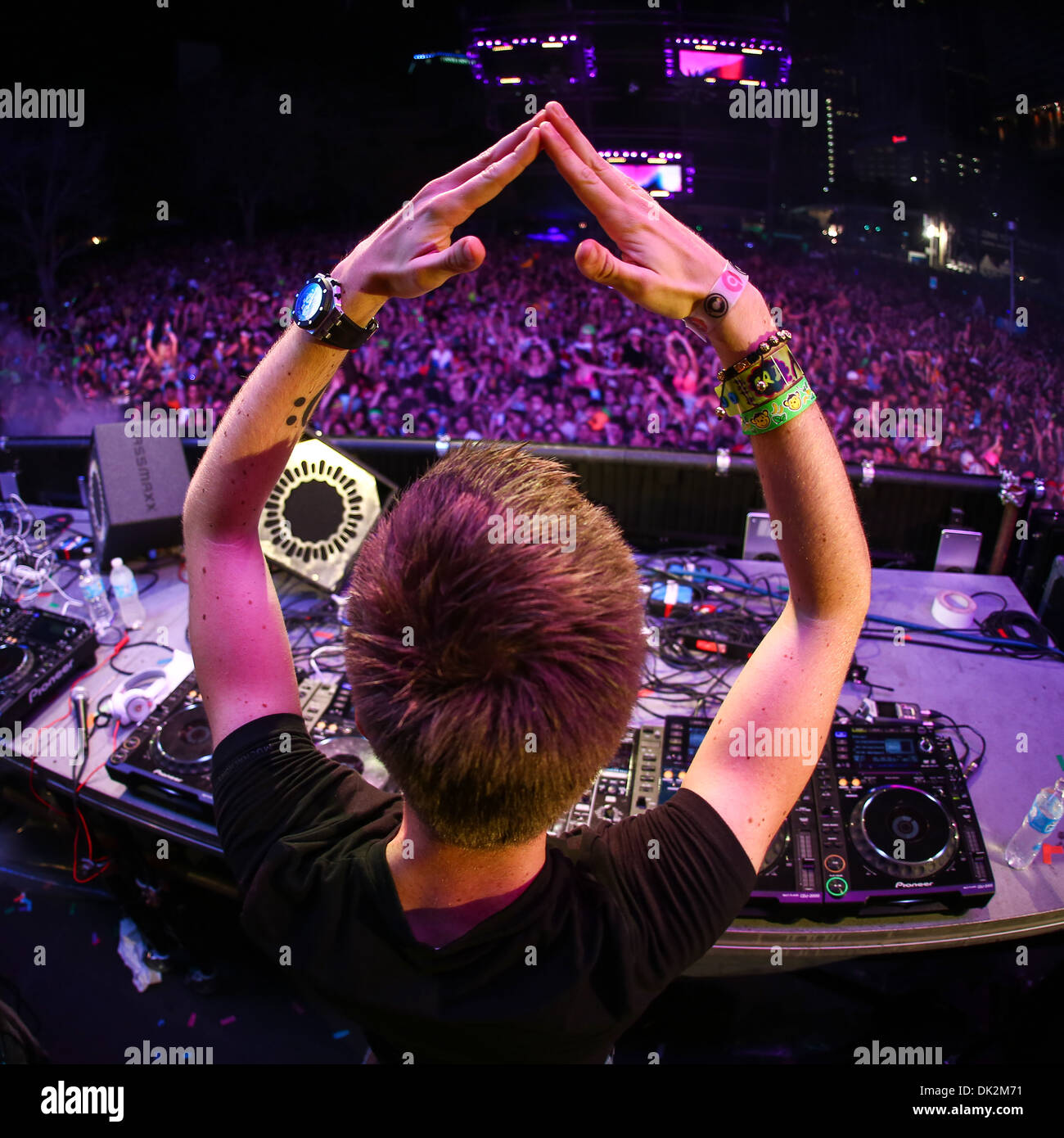 Nicky Romero performing live at Ultra Music Festival Stock Photo - Alamy