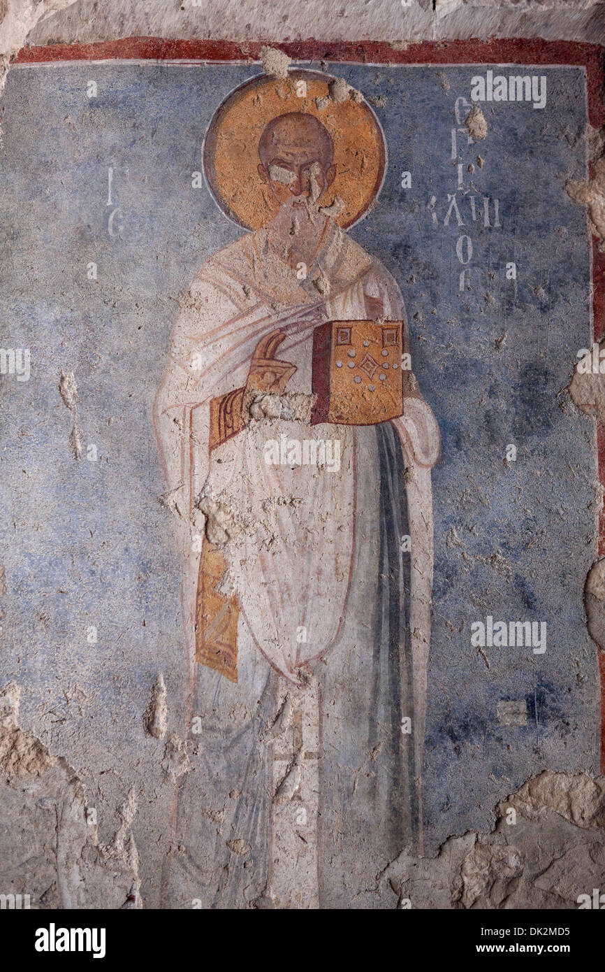 Fresco in St. Nicolaus Church Demre Antalya Turkey Stock Photo