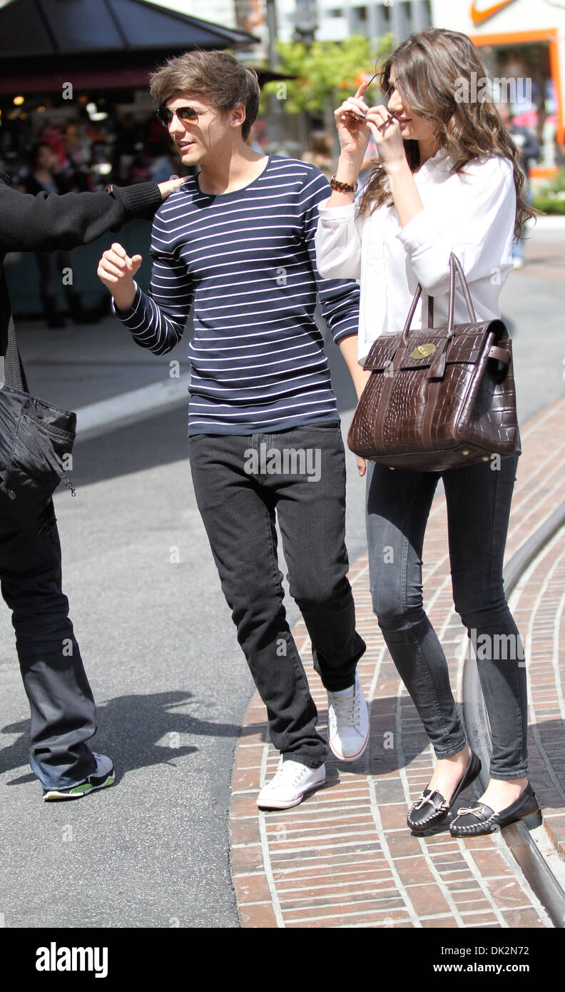 Louis Tomlinson and his girlfriend Eleanor Calder hanging out at Grove
