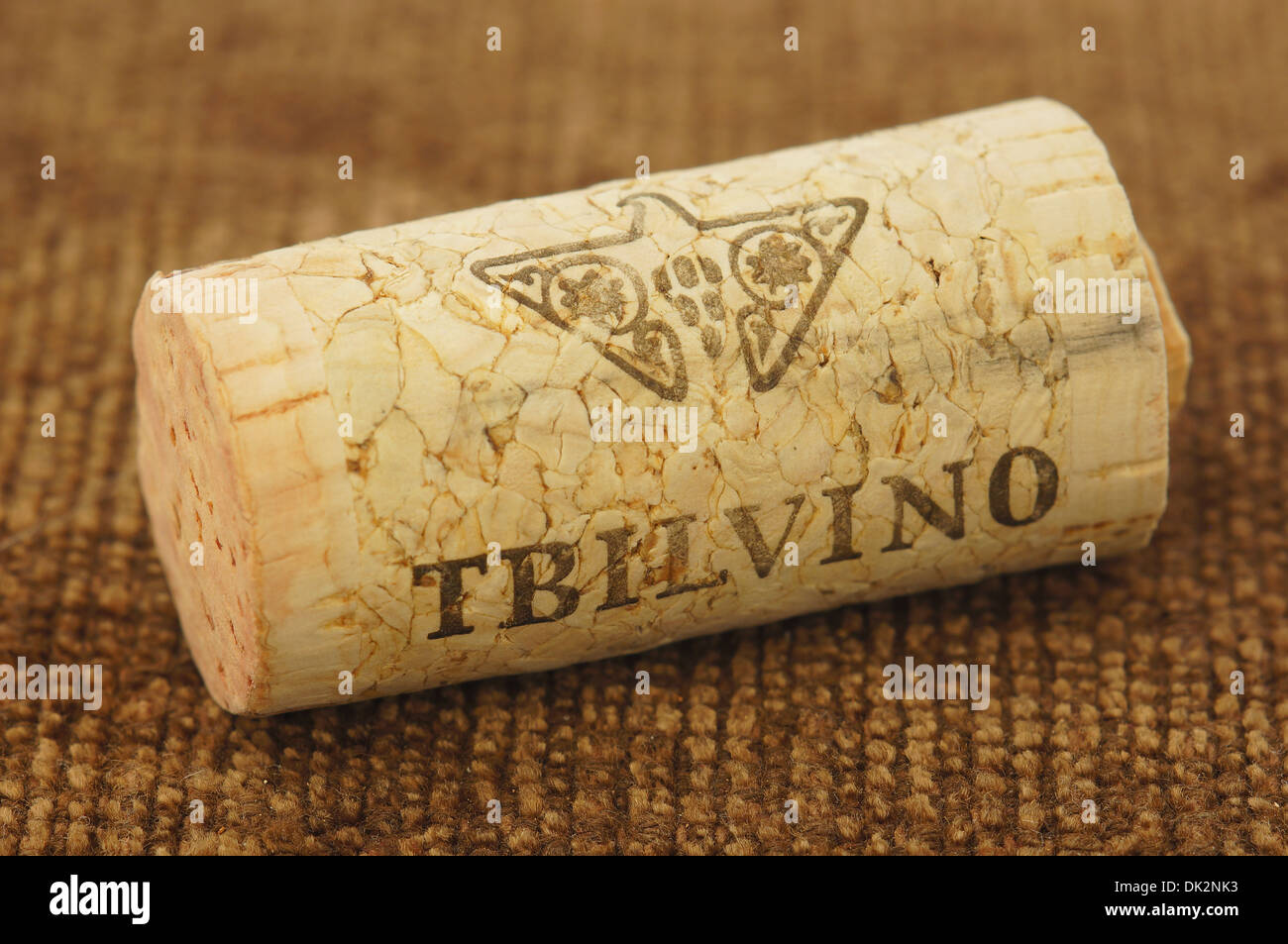 Tbilvino winemaker georgian wine cork stopper Stock Photo