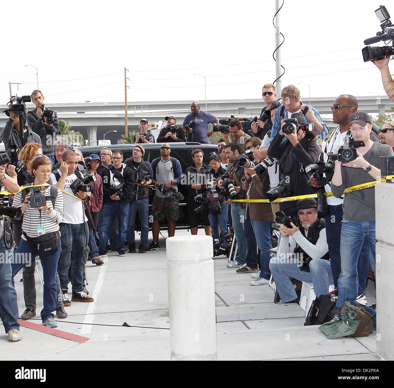Photographers wait for Lindsay Lohan as she leaves LAX Courthouse with Photographers wait for Lindsay Lohan as she leaves LAX Courthouse with