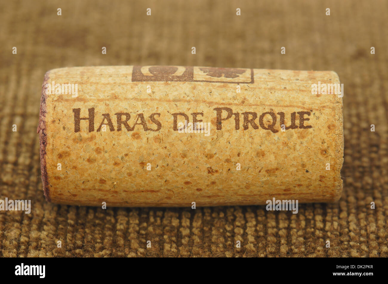 Haras de Pirque chilean wine cork stopper Stock Photo