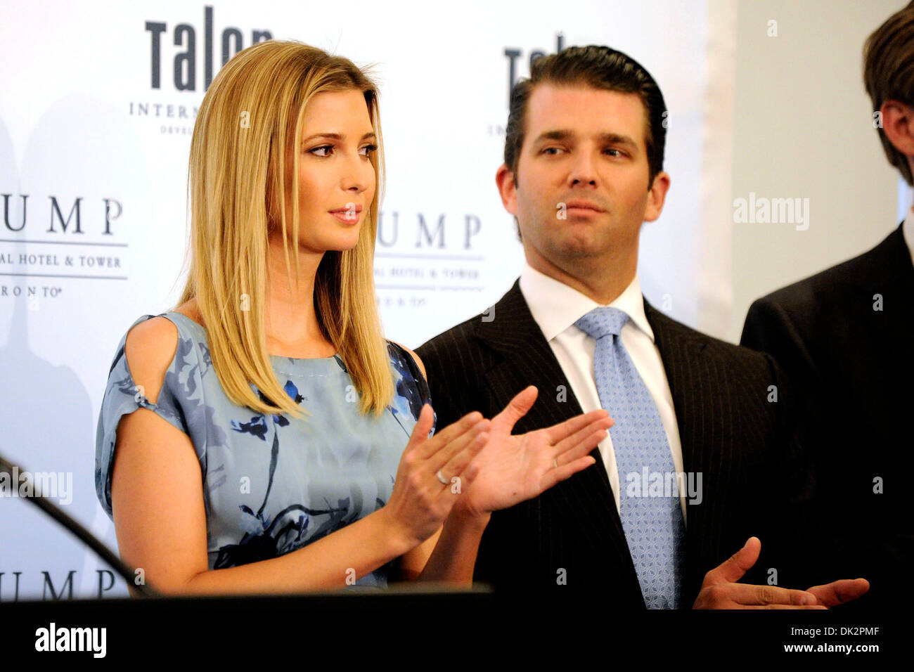 Ivanka Trump and Donald Trump Jr Ribbon-cutting ceremony at Trump ...