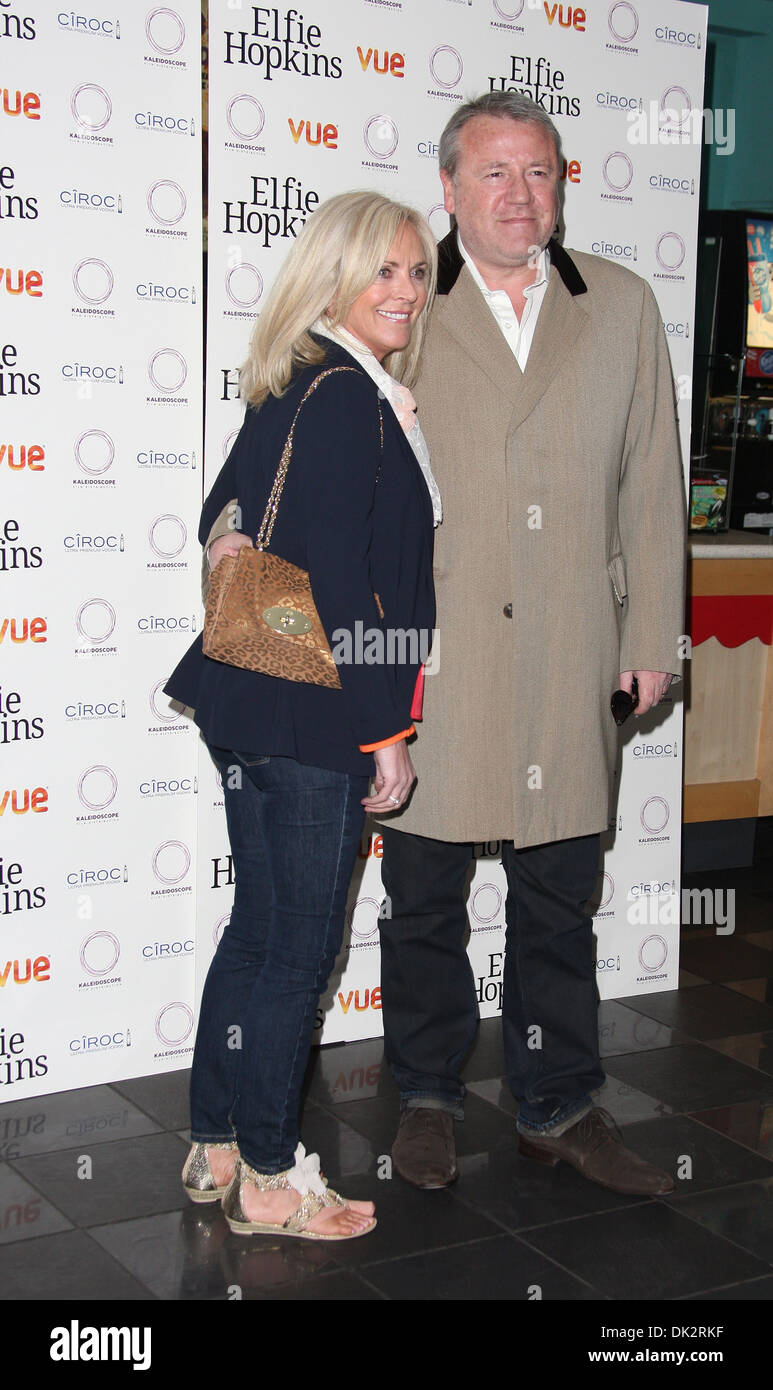 Ray Winstone and wife Elaine Winstone Elfie Hopkins premiere held at Vue cinema- Arrivals London England - 16.04.12 Stock Photo