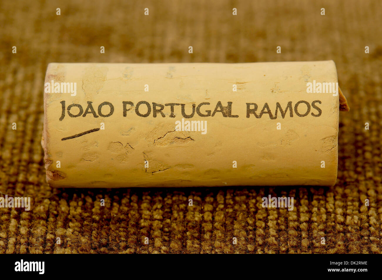 Joao Portugal Ramos portugese winemaker wine cork stopper Stock Photo