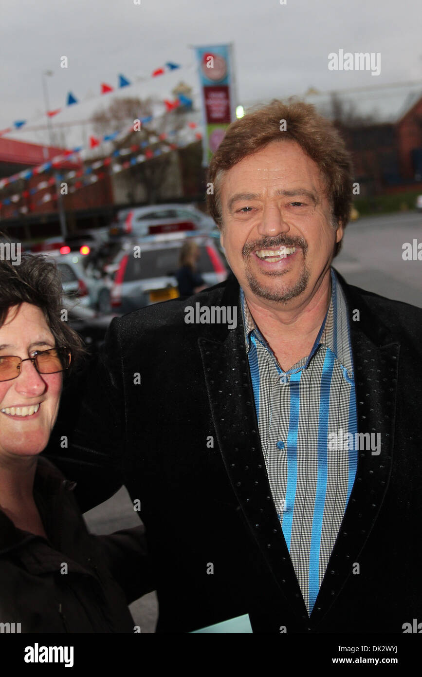Jay Osmond arriving at venue cymru theatre Llandudno to perform Colwyn Bay, Wales 30.03.12