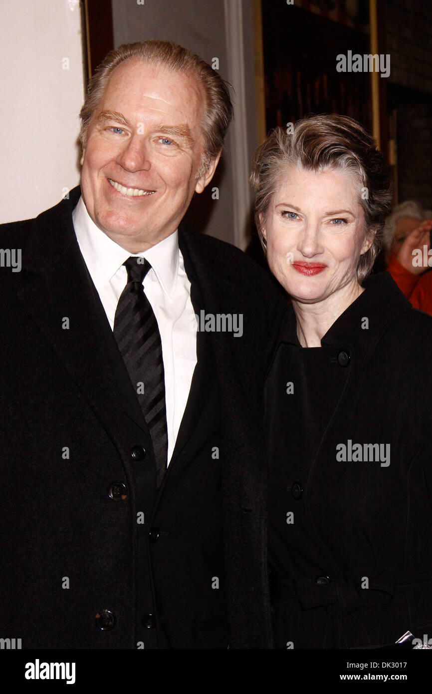 Michael McKean and Annette O'Toole Broadway opening night of Gore Vidal's 'The Best Man' at Gerald Schoenfeld Theatre - Stock Photo