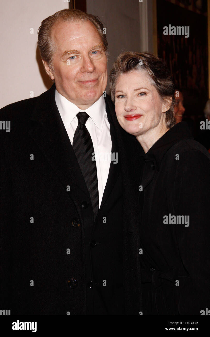Michael McKean and Annette O'Toole Broadway opening night of Gore Vidal's 'The Best Man' at Gerald Schoenfeld Theatre - Stock Photo