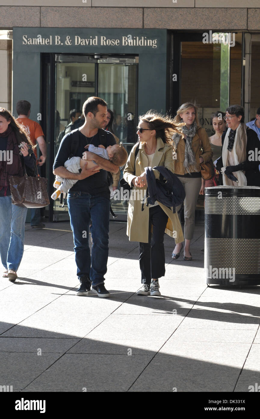 Natalie Portman spotted with husband Benjamin Millepied and son Aleph