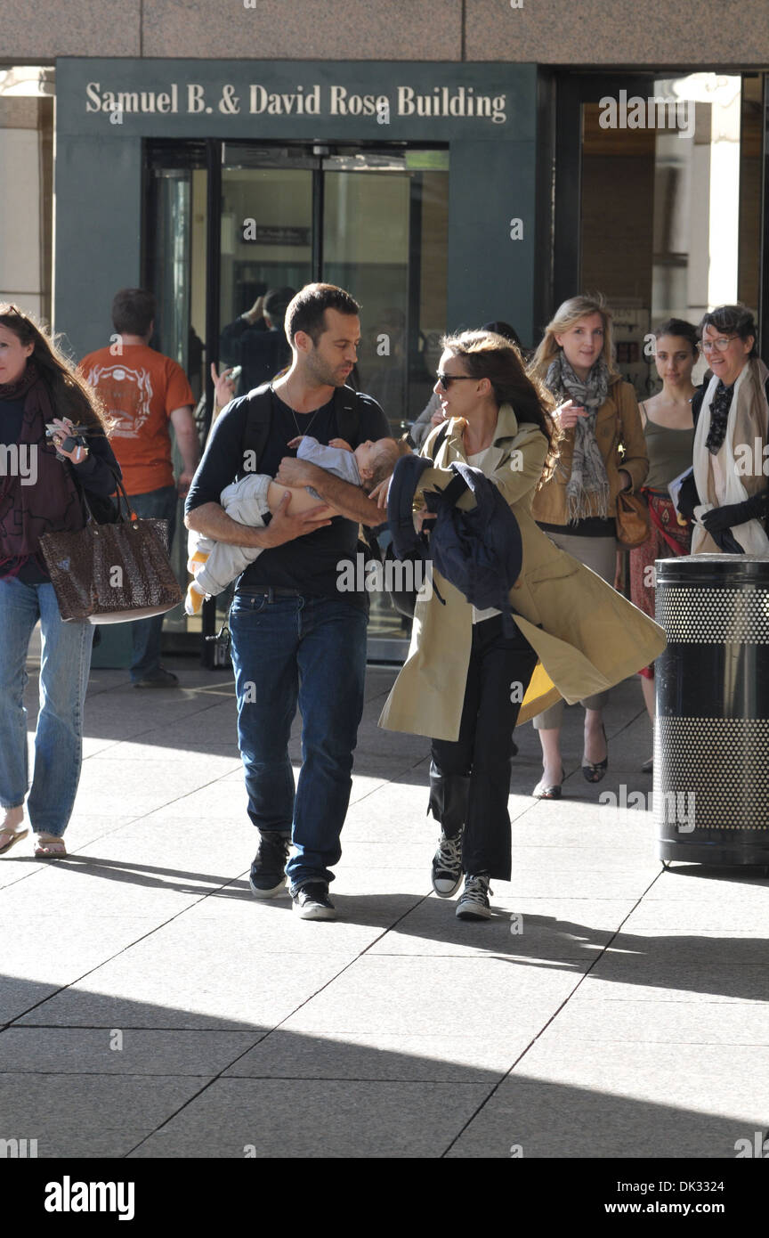 Natalie Portman spotted with husband Benjamin Millepied and son Aleph