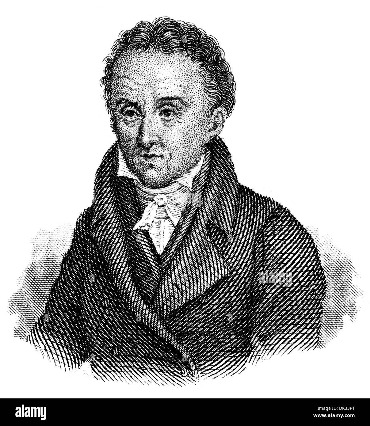 Johann Heinrich Pestalozzi, 1746 - 1827, a Swiss educator, philanthropist, philosopher and politician Stock Photo