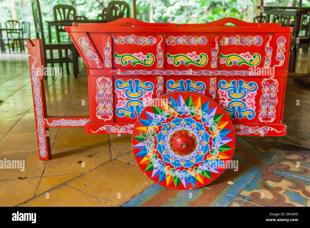 Ox cart, Costa Rica Stock Photo