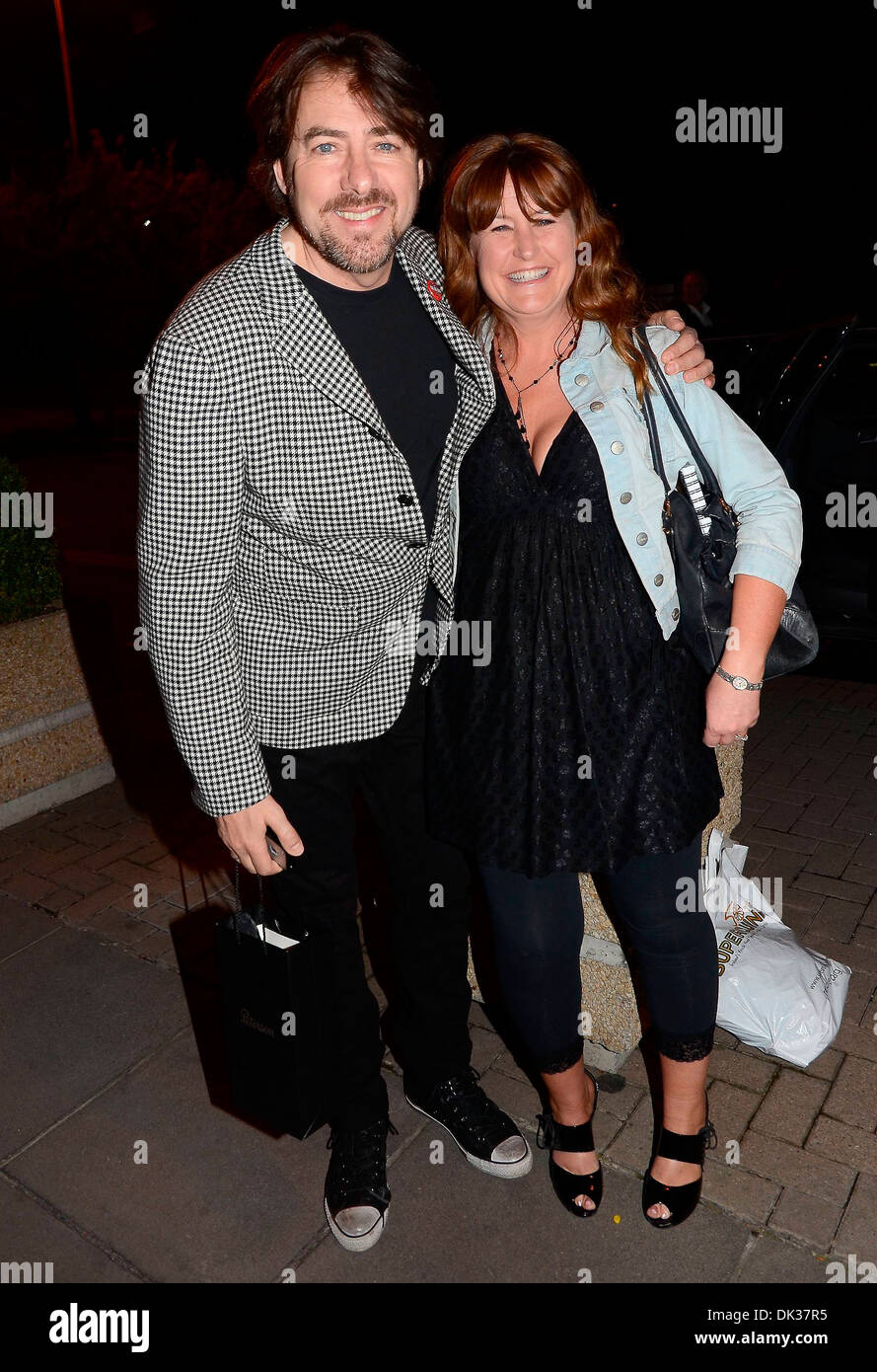 Jonathan Ross Celebrities outside the RTE Studios for 'The Late Late ...