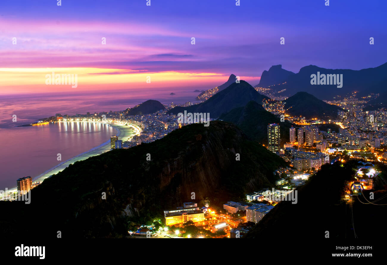 Botafogo and Copacabana beach in Rio de Janeiro Stock Photo - Alamy