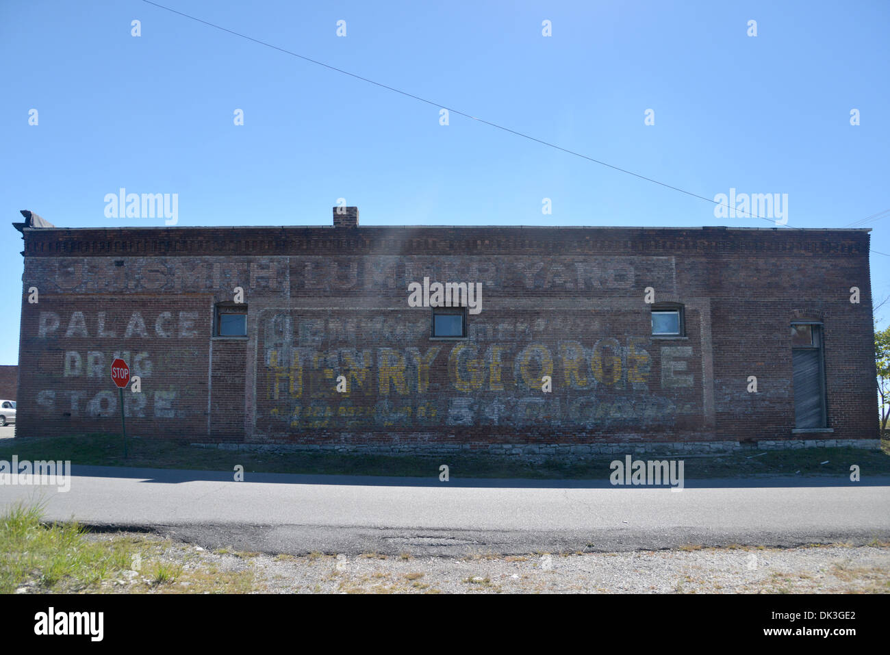 Route 66 old building in Galena, Kansas Stock Photo Alamy