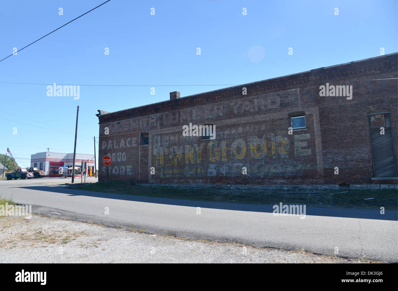 Route 66 old building in Galena, Kansas Stock Photo Alamy