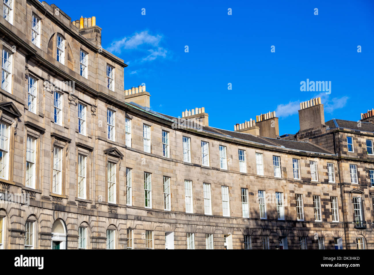 Edinburgh New Town Architecture Stock Photo
