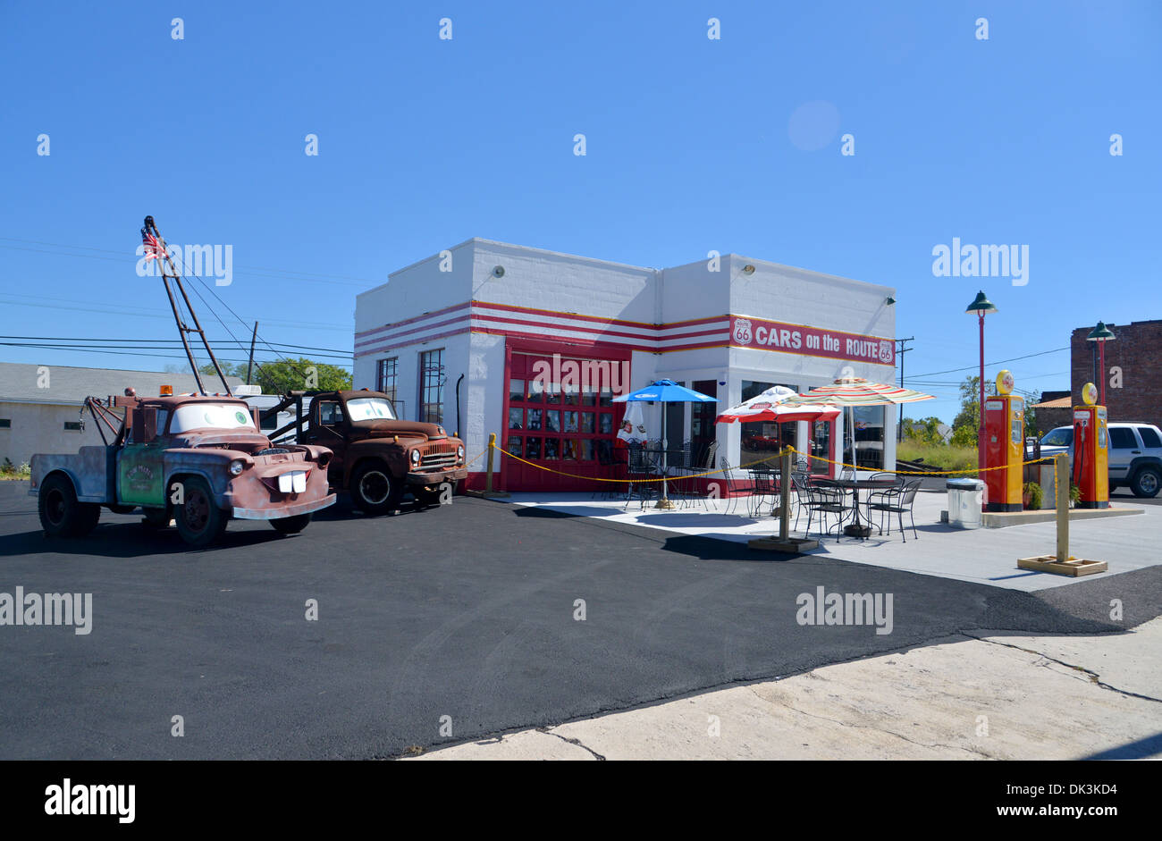 disney cars gas station