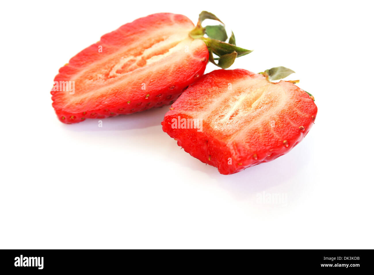 Strawberries isolated on white background Stock Photo - Alamy