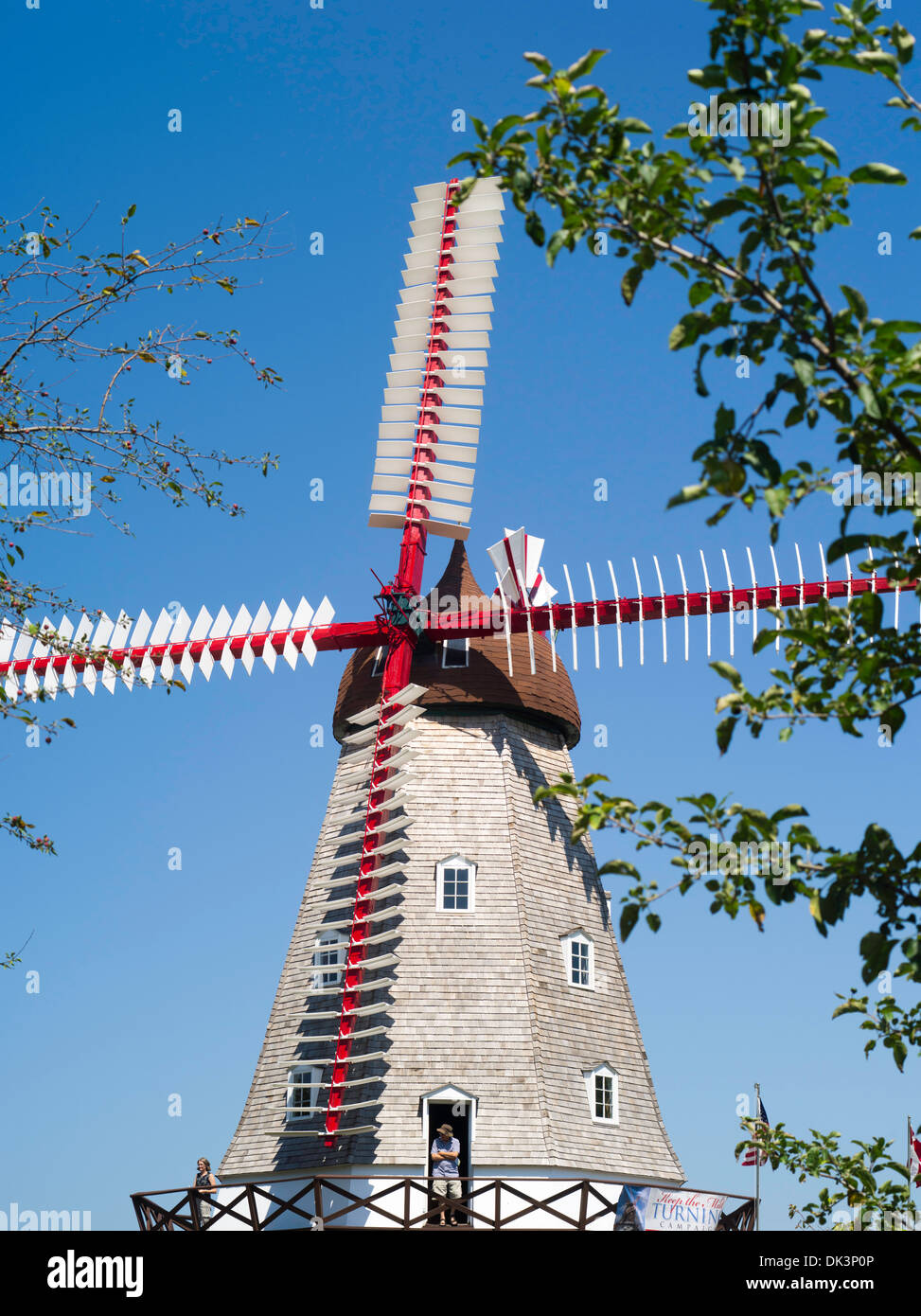 Elkhorn, Iowa's historic, rebuilt Danish windmill. The Museum of Danish