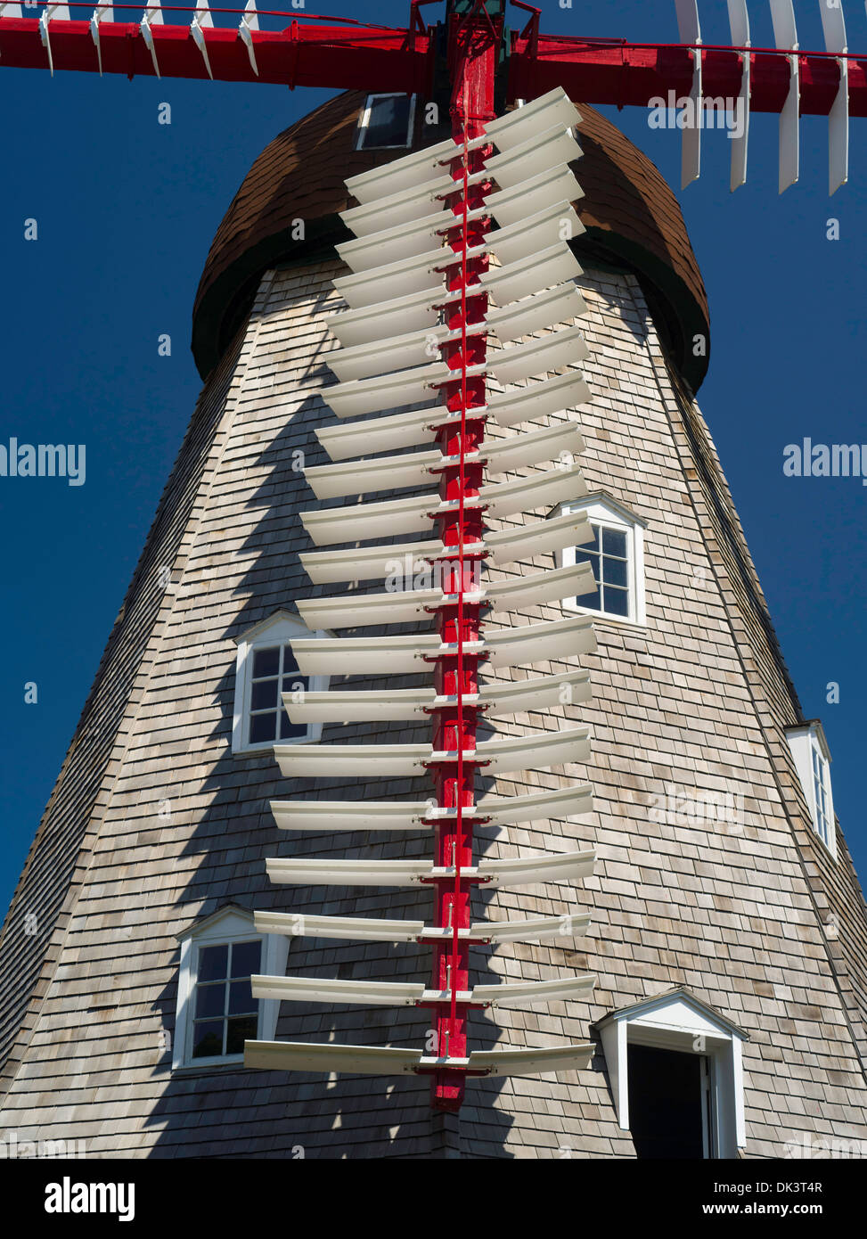 Elkhorn, Iowa's historic, rebuilt Danish windmill. The Museum of Danish
