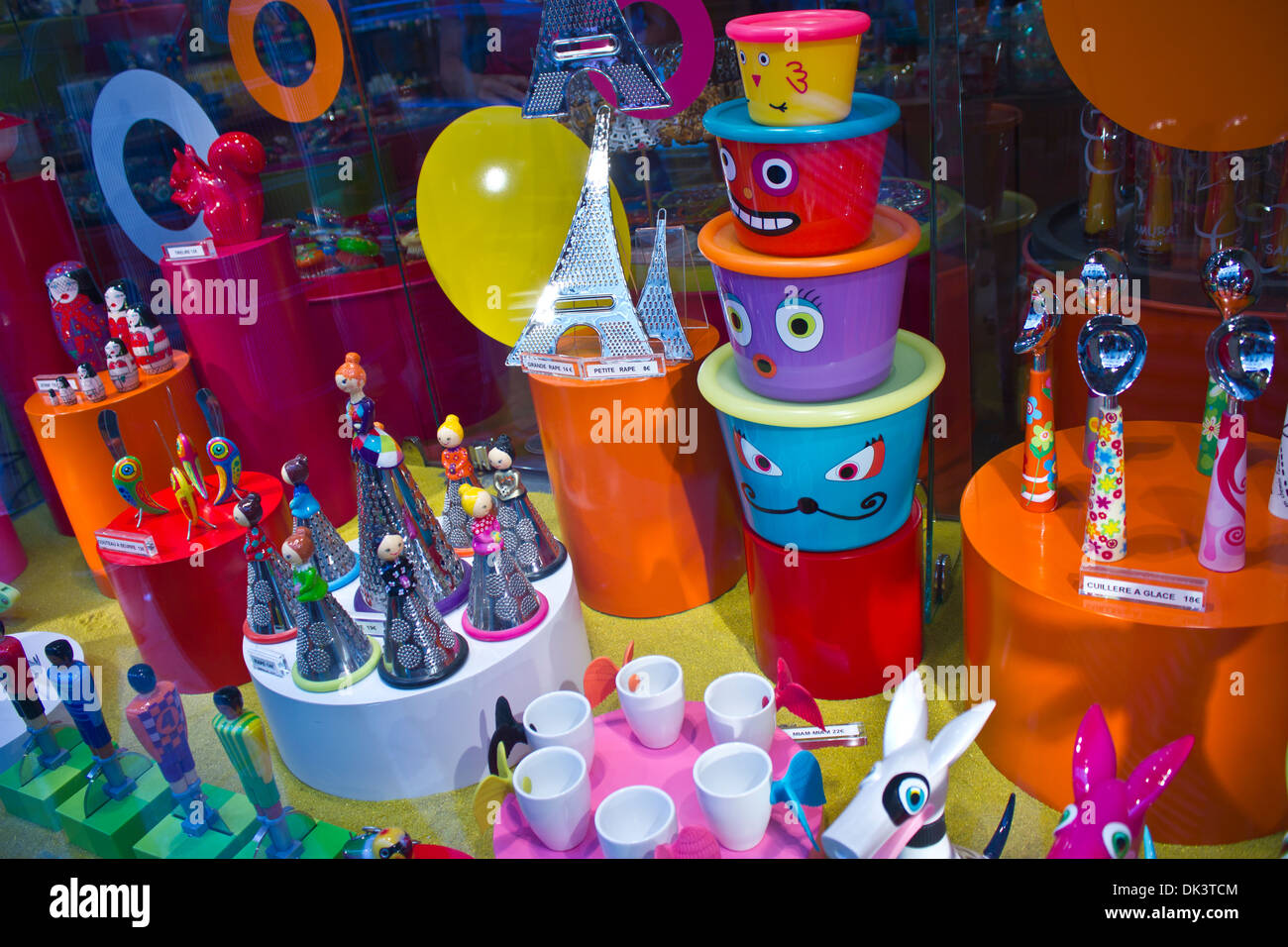 A Shop in the Paris Shopping District A Very Colorful Display of