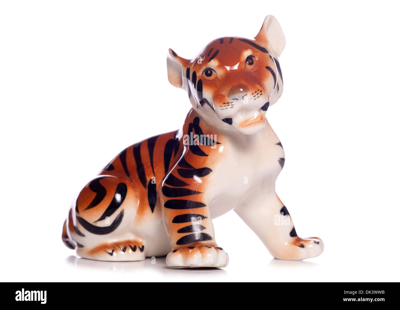 Vintage tiger ornament studio cutout Stock Photo Alamy