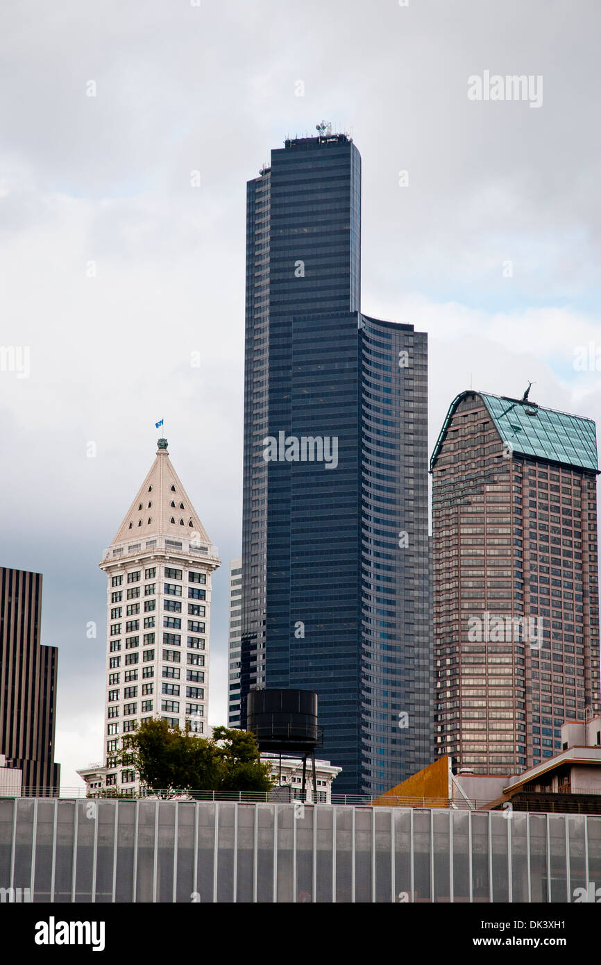 Tallest building Columbia Center in the city center, Seattle, state of Washington, USA Stock Photo