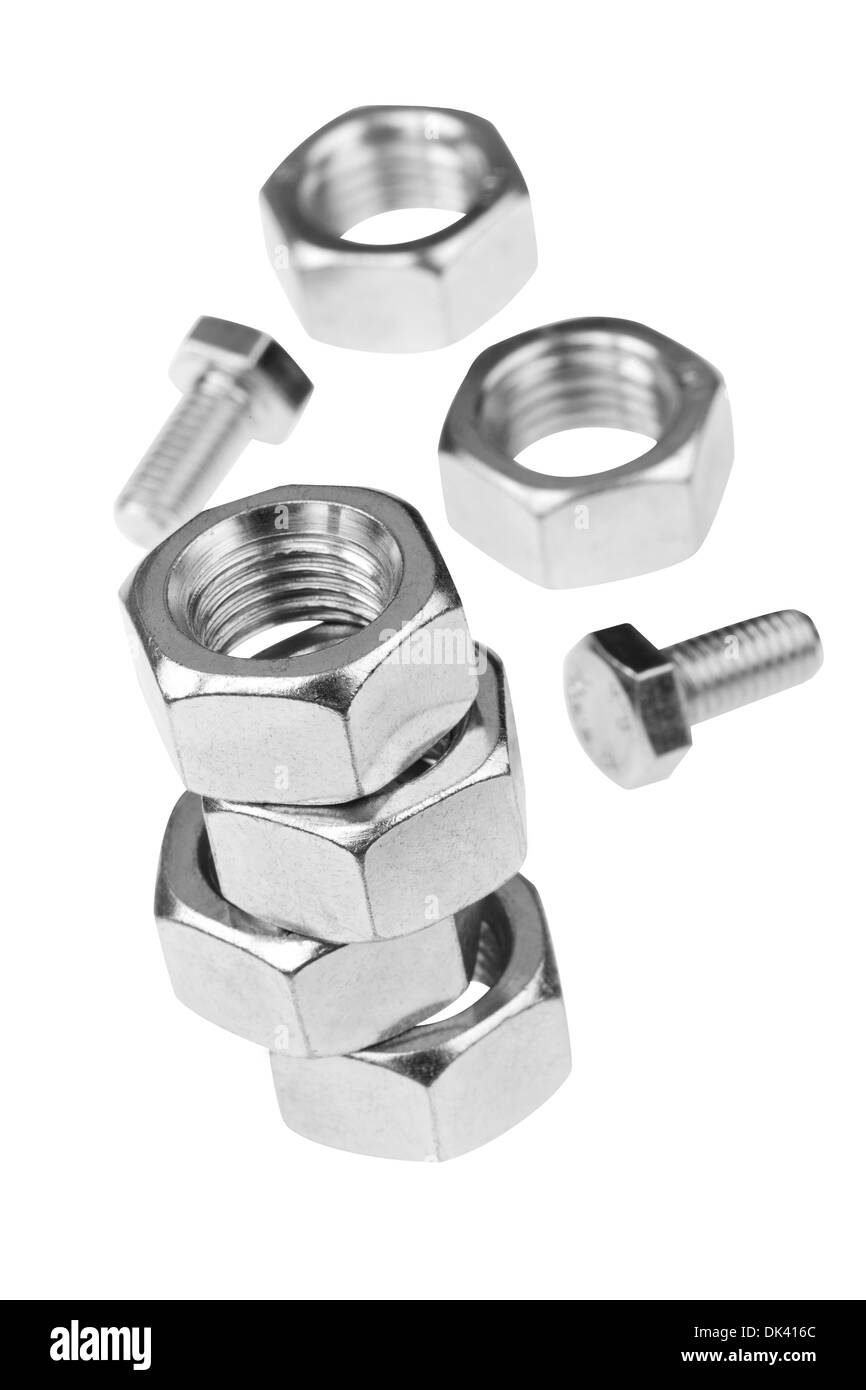 Nuts and screws Stock Photo