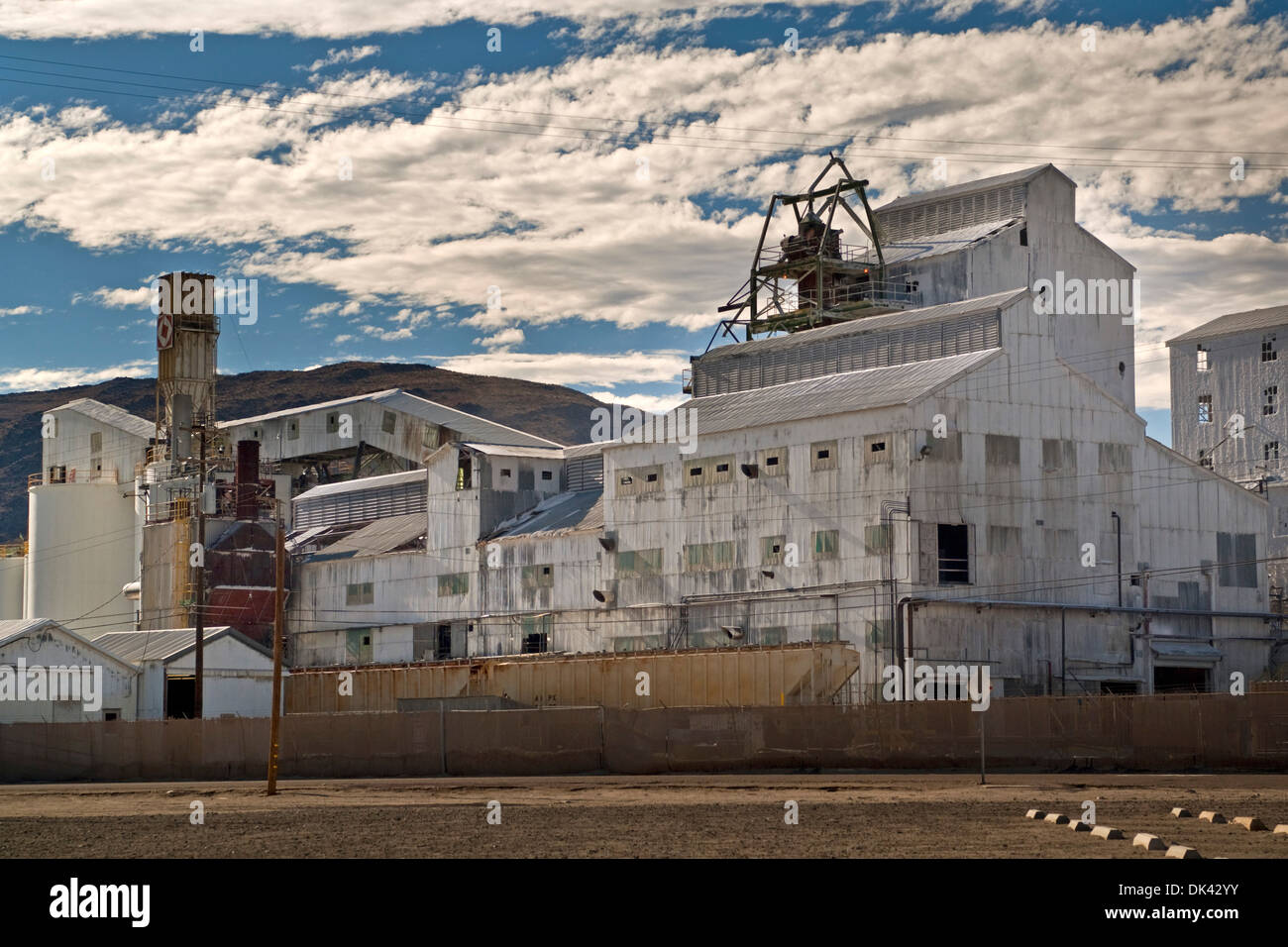 Chemical Borax processing plant at Trona, California Stock Photo